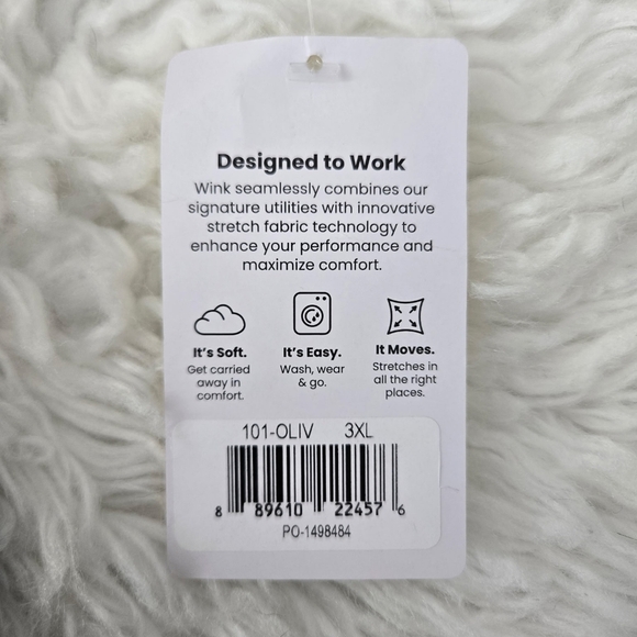 Wink Scrub Top Women Classic Fit. Size 3XL. New. - Picture 8 of 8